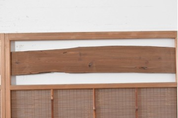 ヴィンテージ建具　昭和中期　木の表情が味わい深い夏戸4枚セット　(R-086083)