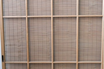 ヴィンテージ建具　昭和中期　木の表情が味わい深い夏戸4枚セット　(R-086083)