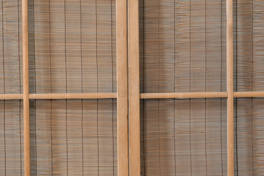 ヴィンテージ建具　昭和中期　木の表情が味わい深い夏戸4枚セット　(R-086083)