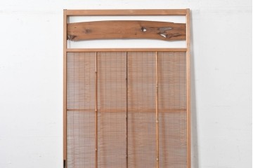 ヴィンテージ建具　昭和中期　木の表情が味わい深い夏戸1枚　(R-086084)