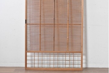 ヴィンテージ建具　昭和中期　木の表情が味わい深い夏戸1枚　(R-086084)
