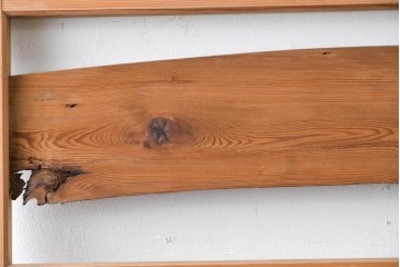 ヴィンテージ建具　昭和中期　木の表情が味わい深い夏戸1枚　(R-086084)