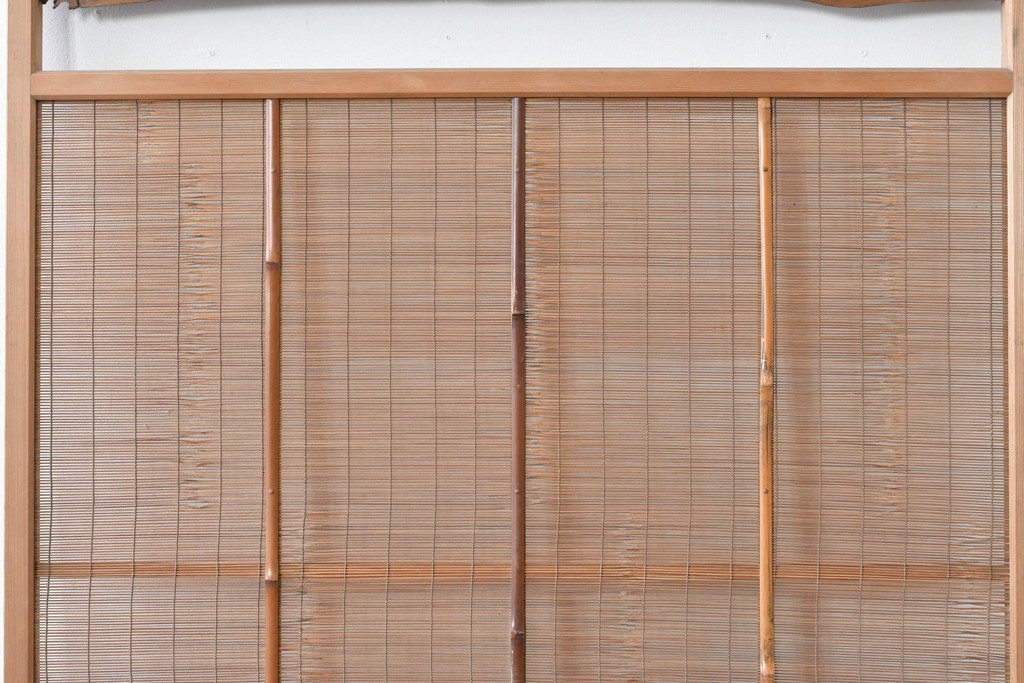 ヴィンテージ建具　昭和中期　木の表情が味わい深い夏戸1枚　(R-086084)