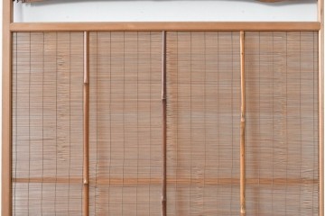 ヴィンテージ建具　昭和中期　木の表情が味わい深い夏戸1枚　(R-086084)