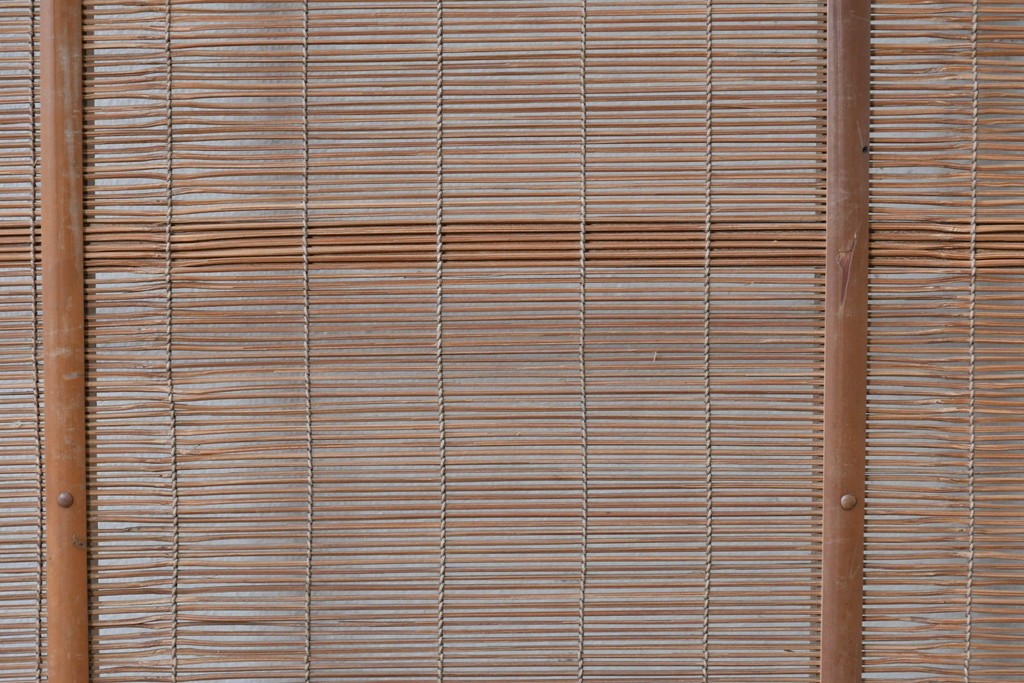 ヴィンテージ建具　昭和中期　木の表情が味わい深い夏戸1枚　(R-086084)
