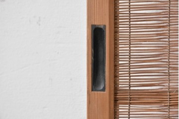 ヴィンテージ建具　昭和中期　木の表情が味わい深い夏戸1枚　(R-086084)