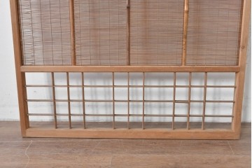 ヴィンテージ建具　昭和中期　木の表情が味わい深い夏戸1枚　(R-086084)