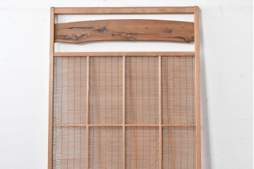 ヴィンテージ建具　昭和中期　木の表情が味わい深い夏戸1枚　(R-086084)