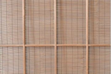 ヴィンテージ建具　昭和中期　木の表情が味わい深い夏戸1枚　(R-086084)