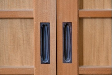 ヴィンテージ建具　昭和中期　整ったマス目格子の窓4枚セット　(R-086087)