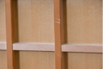 ヴィンテージ建具　昭和中期　整ったマス目格子の窓4枚セット　(R-086087)