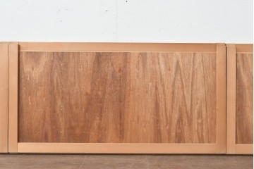 ヴィンテージ建具　昭和中期　整ったマス目格子の窓4枚セット　(R-086087)