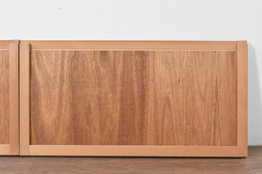 ヴィンテージ建具　昭和中期　整ったマス目格子の窓4枚セット　(R-086087)