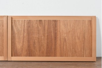 ヴィンテージ建具　昭和中期　整ったマス目格子の窓4枚セット　(R-086087)