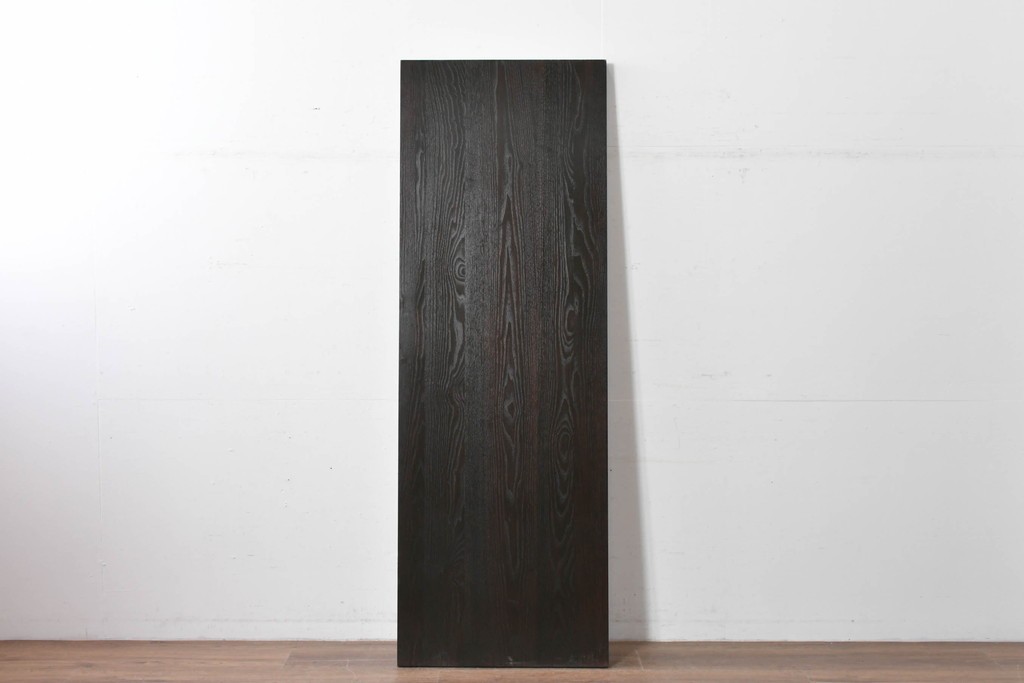 ラフジュ工房オリジナル　新品　総栗材　重厚なアイアン装飾の蔵戸風ドア1枚　(R-086099)