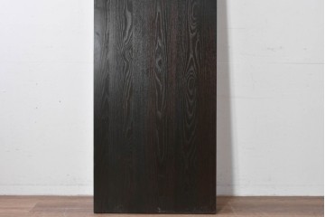 ラフジュ工房オリジナル　新品　総栗材　重厚なアイアン装飾の蔵戸風ドア1枚　(R-086099)