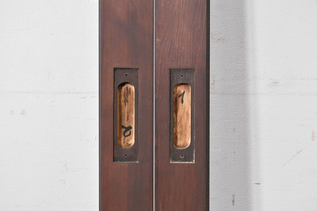 新古建具　ラフジュ工房オリジナル　背の高い大判ガラス戸2枚セット　(R-086100)