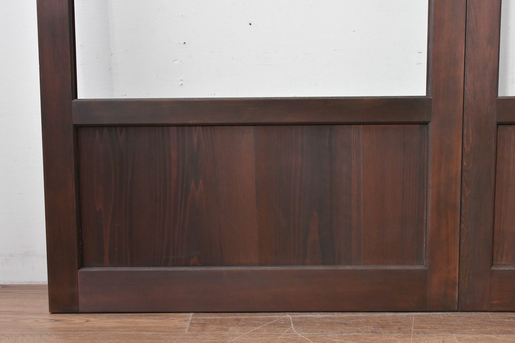 新古建具　ラフジュ工房オリジナル　背の高い大判ガラス戸2枚セット　(R-086100)