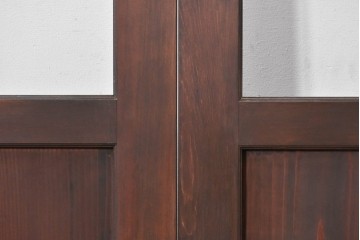 新古建具　ラフジュ工房オリジナル　背の高い大判ガラス戸2枚セット　(R-086100)