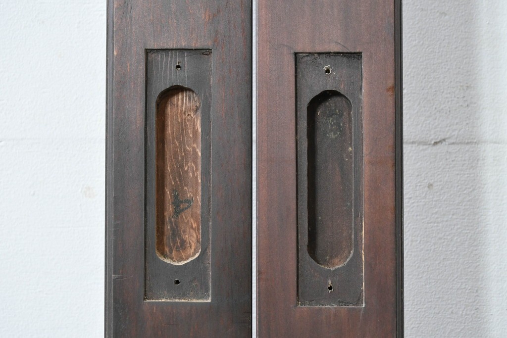 新古建具　ラフジュ工房オリジナル　背の高い大判ガラス戸2枚セット　(R-086100)