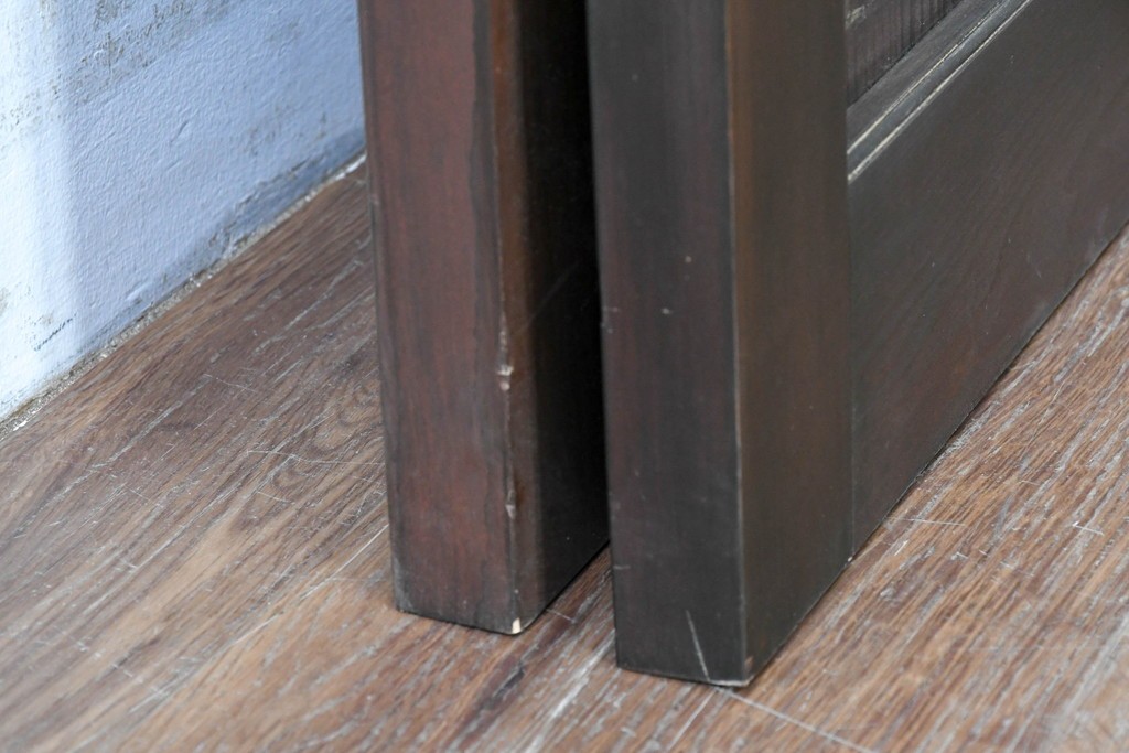 新古建具　ラフジュ工房オリジナル　背の高い大判ガラス戸2枚セット　(R-086100)