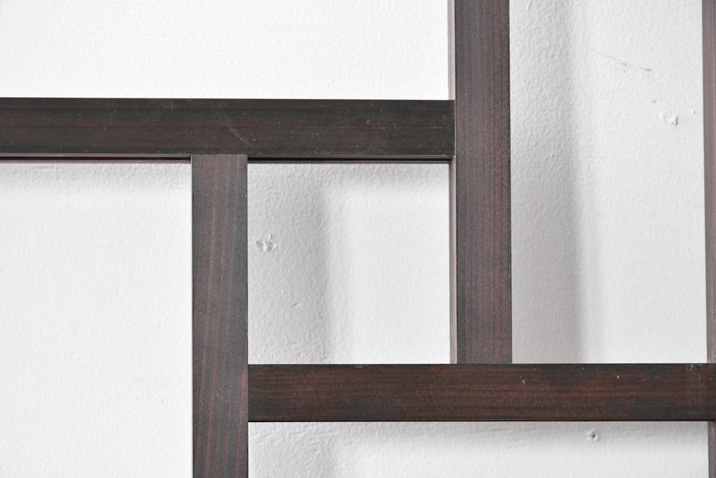 中古建具　ラフジュ工房オリジナル　杉材　大正ロマン　和洋折衷のインテリアが叶う引き戸1枚　(R-086101)