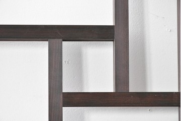 中古建具　ラフジュ工房オリジナル　杉材　大正ロマン　和洋折衷のインテリアが叶う引き戸1枚　(R-086101)