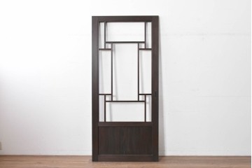 中古建具　ラフジュ工房オリジナル　杉材　大正ロマン　和洋折衷のインテリアが叶う引き戸1枚　(R-086101)