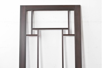 中古建具　ラフジュ工房オリジナル　杉材　大正ロマン　和洋折衷のインテリアが叶う引き戸1枚　(R-086101)