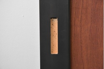 中古建具　ラフジュ工房オリジナル　欅(ケヤキ)材　突き板　美しい木目が魅力の背高帯戸3枚セット　(R-086102)