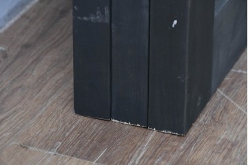 中古建具　ラフジュ工房オリジナル　欅(ケヤキ)材　突き板　美しい木目が魅力の背高帯戸3枚セット　(R-086102)