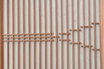 アンティーク建具　昭和初期　片面障子の繊細な組子入り書院戸4枚セット　(R-086104)