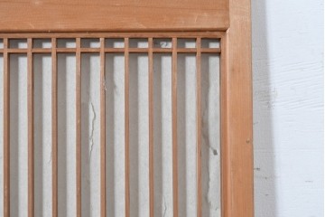 アンティーク建具　昭和初期　片面障子の繊細な組子入り書院戸4枚セット　(R-086104)