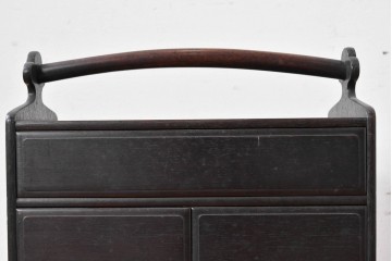 和製アンティーク　落ち着いた色合いですっきりとした印象の無精箱　(R-086119)