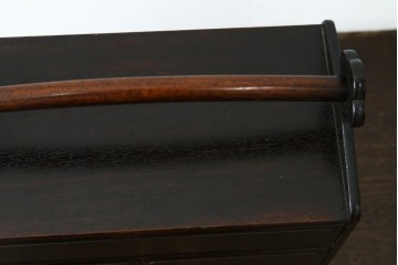 和製アンティーク　唐木　落ち着いた色合いですっきりとした印象の無精箱　(R-086119)