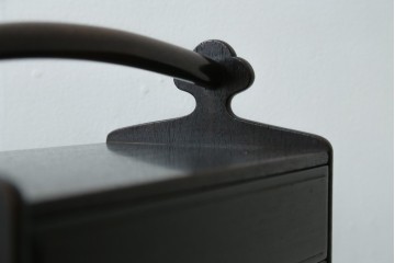 和製アンティーク　唐木　落ち着いた色合いですっきりとした印象の無精箱　(R-086119)