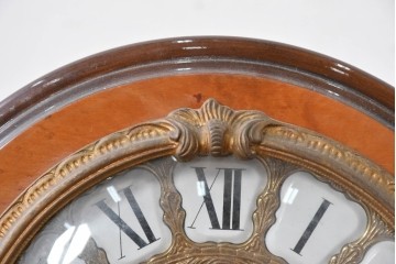 中古　銀座和光取り扱い　イタリア　ARTEM(アルテム)　Hermle(ヘルムレ)　ウエストミンスターチャイム(ゼンマイ式・8日巻き)の象嵌入り置き時計　定価約47万円相当　(R-086128)