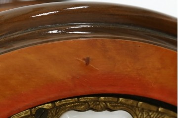 中古　銀座和光取り扱い　イタリア　ARTEM(アルテム)　Hermle(ヘルムレ)　ウエストミンスターチャイム(ゼンマイ式・8日巻き)の象嵌入り置き時計　定価約47万円　(R-086128)