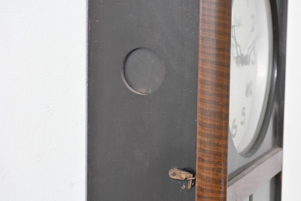 和製ヴィンテージ　昭和中期　Meiji(明治時計社)　レトロなガラス扉の振り子時計　(R-086129)