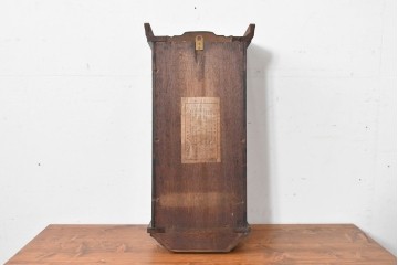 和製ヴィンテージ　昭和中期　Meiji(明治時計社)　レトロなガラス扉の振り子時計　(R-086129)