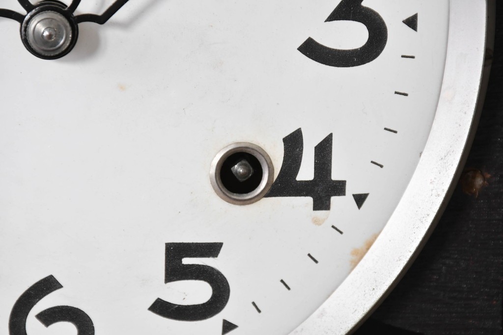 和製ヴィンテージ　昭和中期　Meiji(明治時計社)　レトロなガラス扉の振り子時計　(R-086129)