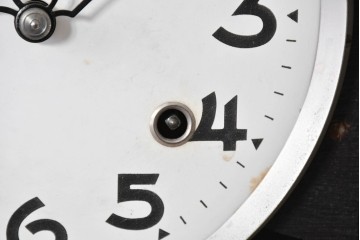 和製ヴィンテージ　昭和中期　Meiji(明治時計社)　レトロなガラス扉の振り子時計　(R-086129)