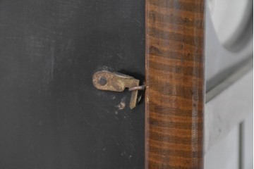 和製ヴィンテージ　昭和中期　Meiji(明治時計社)　レトロなガラス扉の振り子時計　(R-086129)