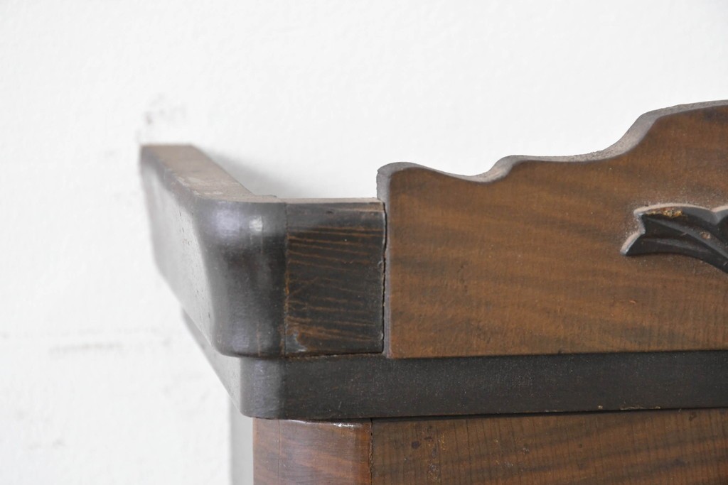 和製ヴィンテージ　昭和中期　Meiji(明治時計社)　レトロなガラス扉の振り子時計　(R-086129)