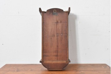 和製アンティーク　大正期　横浜エムズイ商会　TRADE(Z)MARK(トレードマーク)　彫刻装飾がアクセントの掛け時計　(R-086130)