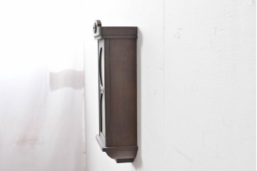 和製アンティーク　大正期　横浜エムズイ商会　TRADE(Z)MARK(トレードマーク)　彫刻装飾がアクセントの掛け時計　(R-086130)