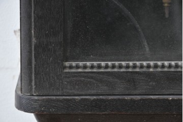 和製アンティーク　大正期　小栗時計製造所　IDEAL(アイデアル)　意匠ガラス扉が目を惹く掛け時計　(R-086131)