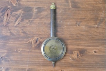 和製アンティーク　大正期　小栗時計製造所　IDEAL(アイデアル)　意匠ガラス扉が目を惹く掛け時計　(R-086131)