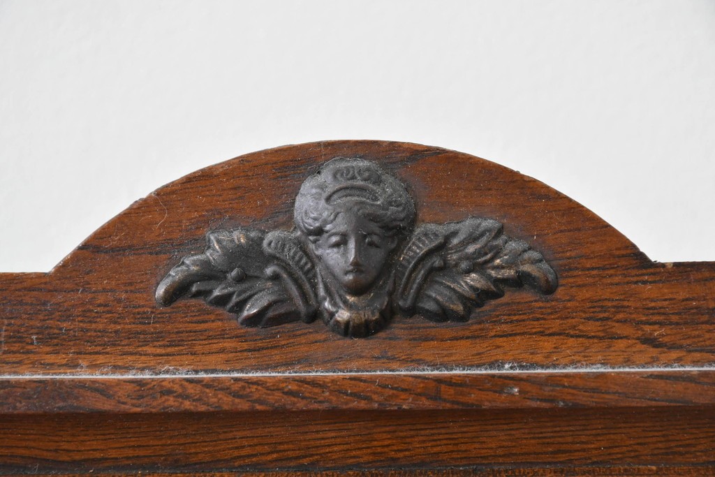 和製アンティーク　大正～昭和初期　精工舎(SEIKOSHA、セイコー)　天使のレリーフが印象的な掛け時計　(R-086132)