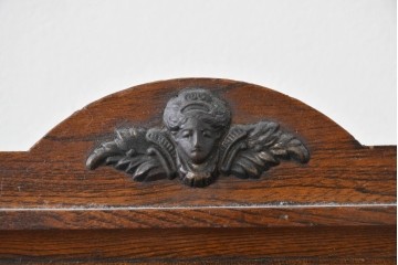 和製アンティーク　大正～昭和初期　精工舎(SEIKOSHA、セイコー)　天使のレリーフが印象的な掛け時計　(R-086132)